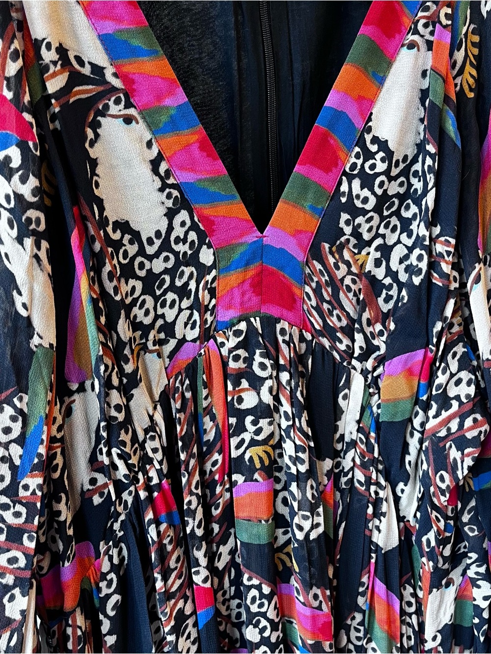 FARM Rio Leopard Toucan Print Maxi Dress - Multicolor